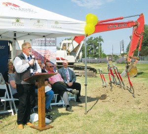 Mark Francis, president and chief executive officer of Family Health West, discusses a collaborative effort between Colorado Canyons Hospital in Fruita and St. Mary’s Medical Center in Grand Junction to offer transitional care. Construction is under way on a $4.5 million addition to Colorado Canyons Hospital to accommodate transitional patients. (Business Times photo by Phil Castle)