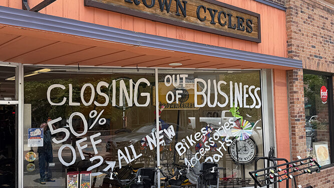 End of road for bike shop