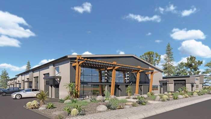 Garage condo development begins construction