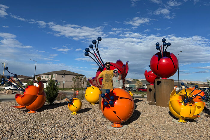 “Superbloom” art unveiled at roundabout
